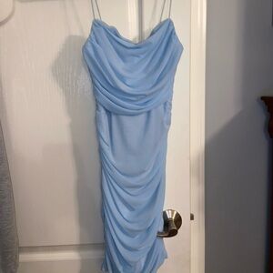 Hello Molly mini bodycon blue dress